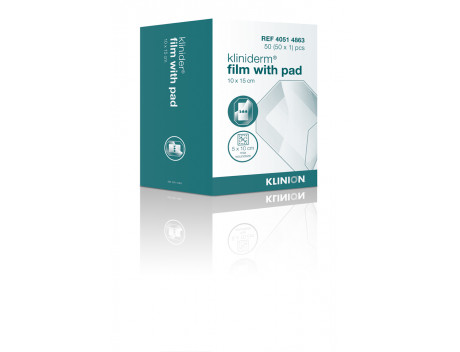Kliniderm Film with pad 10x15cm steriel