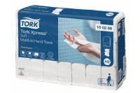 Tork xpress papieren handdoek soft premium 2 laags intergevouwen
34x21cm h2 wit 100288