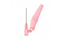 Sol-care veiligheidsnaald 18g 25x1.20mm roze sn1810 steriel
