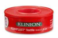Klinion kliniplast textile hechtpleister met ring 5mx1.25cm 294160